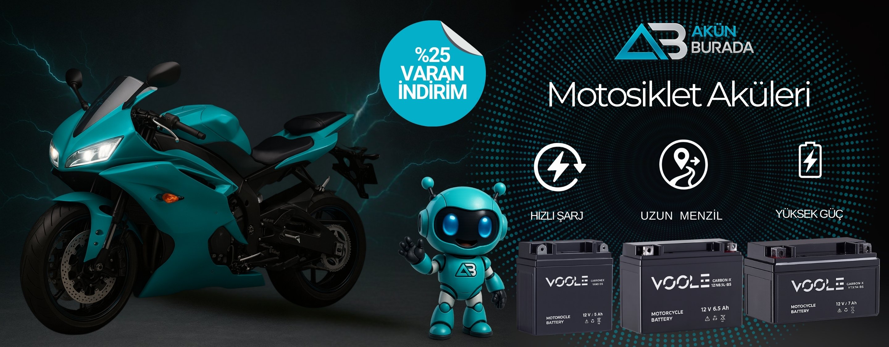 Elektirikli Motosiklet Aküsü