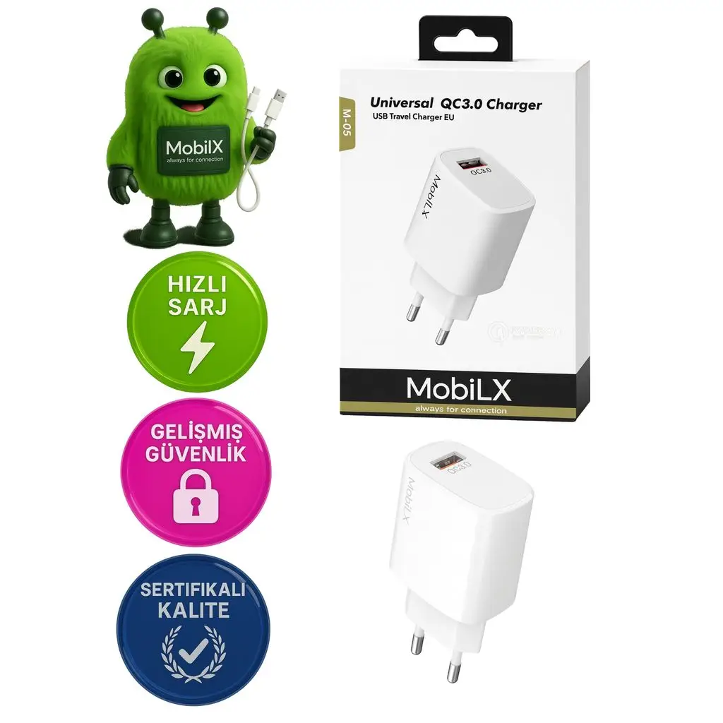 20w Qc3 Hızlı Şarj Aleti Usb Çıkışlı Şarj Başlık Adaptör Samsung İphone Xiaomi Oppo Reeder Huawei Uyumlu