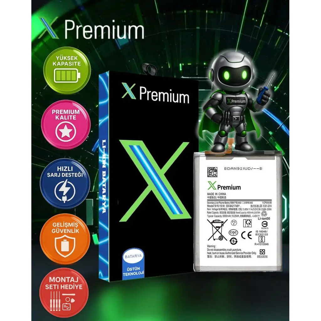 Samsung A12 A125 Batarya Pil Süper Yüksek Kalite 5000 mAh Xpremium