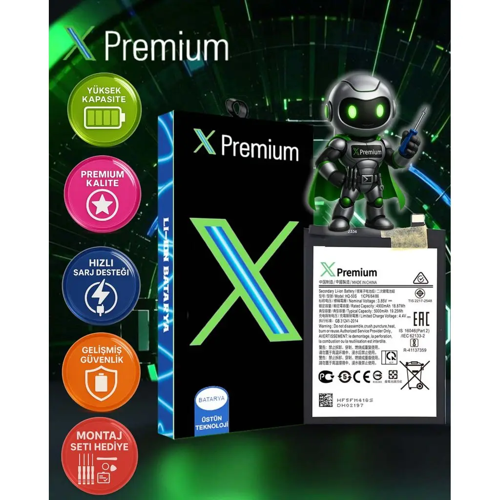 Samsung A14 4g a145 Batarya Pil Süper Yüksek Kalite 5000 mAh Xpremium