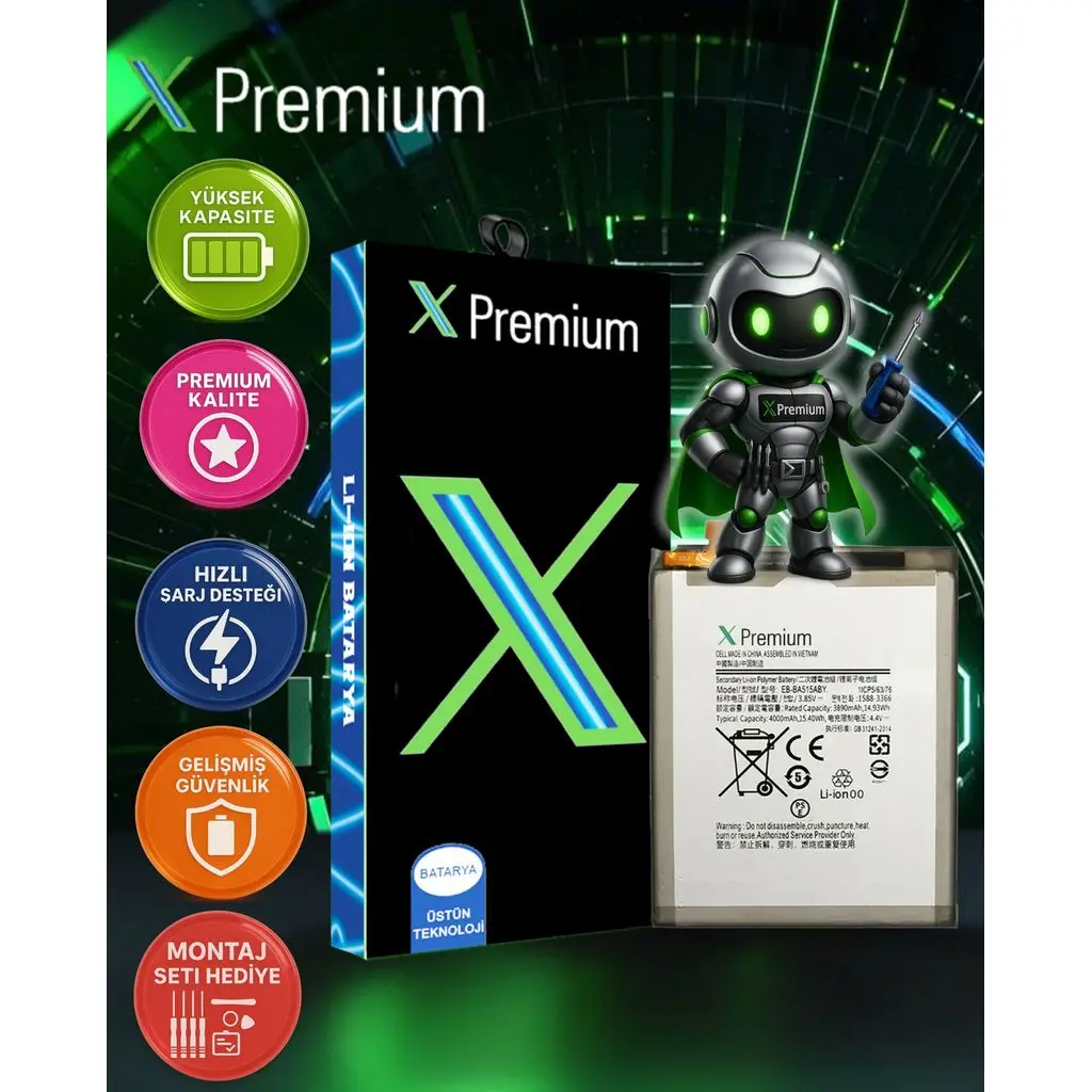 Samsung Galaxy S20 Fe A52 A52s 5G A525 A526 A528 Batarya Pil Süper Yüksek Kalite 4500 mAh Xpremium