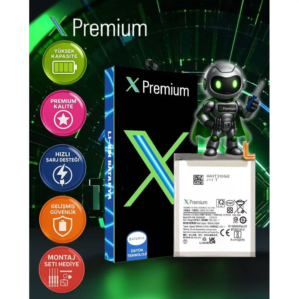 Samsung S22 Ultra Batarya Pil Süper Yüksek Kalite 5000 mAh Xpremium