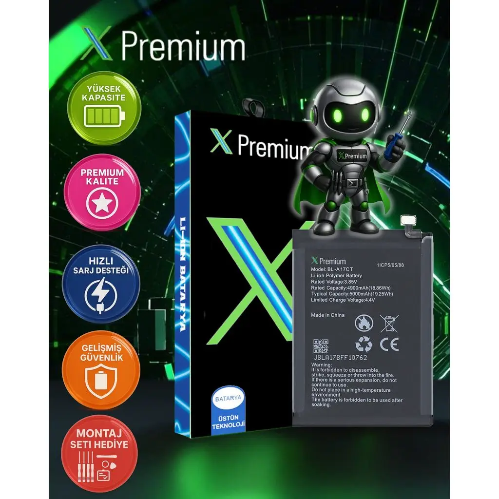Xpremium General Mobile GM 21 Batarya Pil Süper Yüksek Kalite 4900 mAh