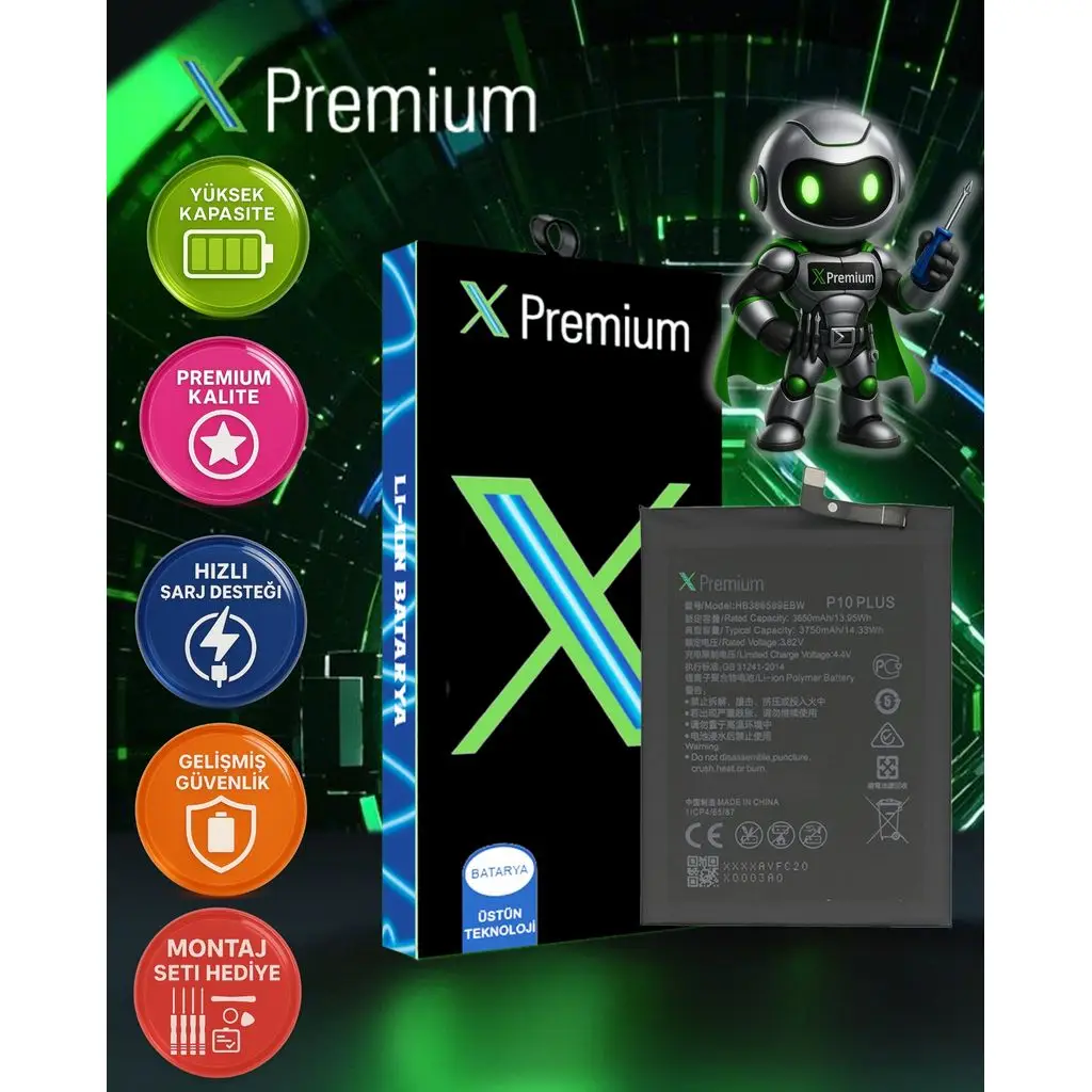 Xpremium Huawei Mate 20 Lite / Honor Play / Nova 3 / Nova 4 / P10 Plus Batarya Pil Süper Yüksek Kalite HB386589ECW