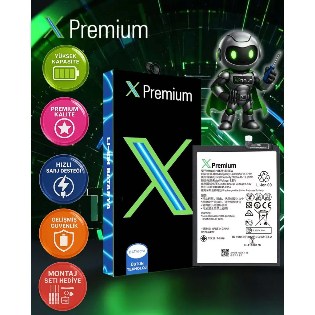 Xpremium Huawei Y6 Prime 2020 Batarya Pil Süper Yüksekalite HB526489EEW