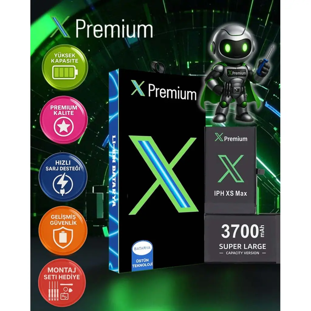 Xpremium iPhone XR Batarya Pil Süper Yüksek Kapasiteli Güçlendirilmiş 3590 mAh