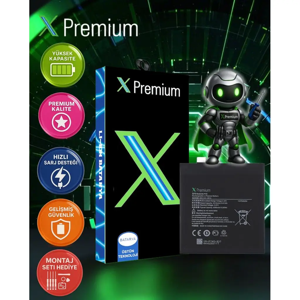 Xpremium OnePlus 7T Batarya Pil Süper Yüksek Kalite BLP745