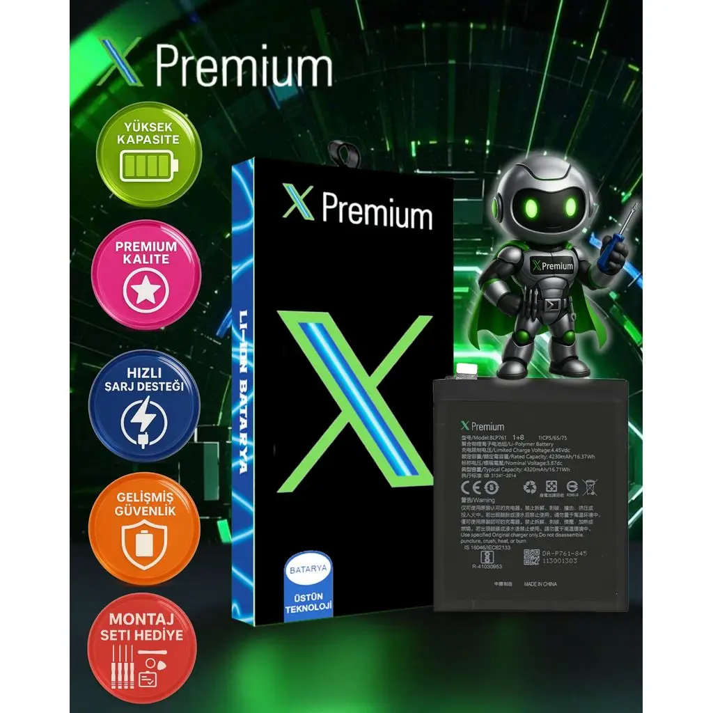 Xpremium OnePlus 8 Batarya Pil Süper Yüksek Kalite BLP761