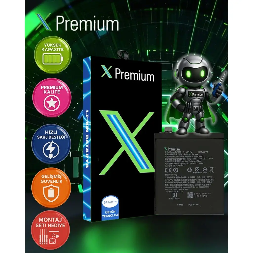 ​​Xpremium OnePlus 8 Pro Batarya Pil Süper Yüksek Kalite BLP759