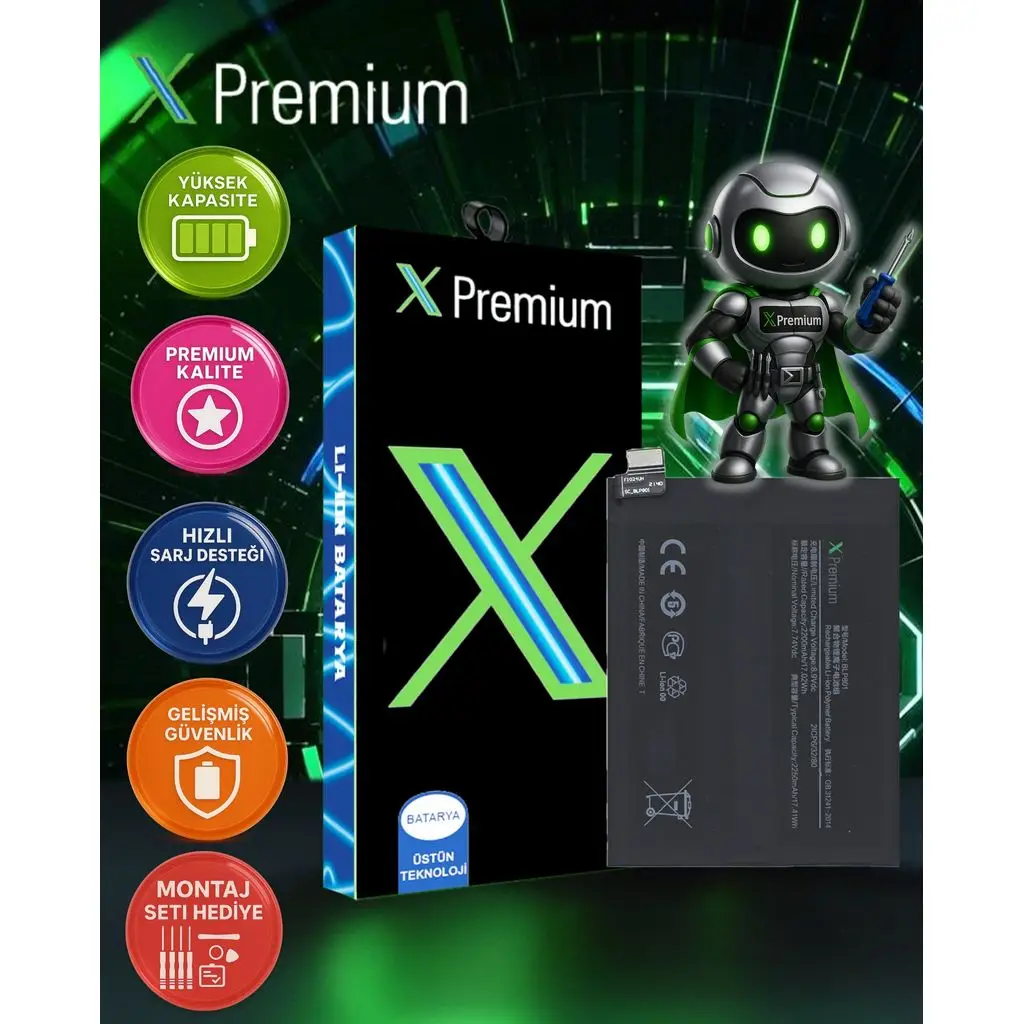 Xpremium OnePlus 8T Batarya Pil Süper Yüksek Kalite BLP801