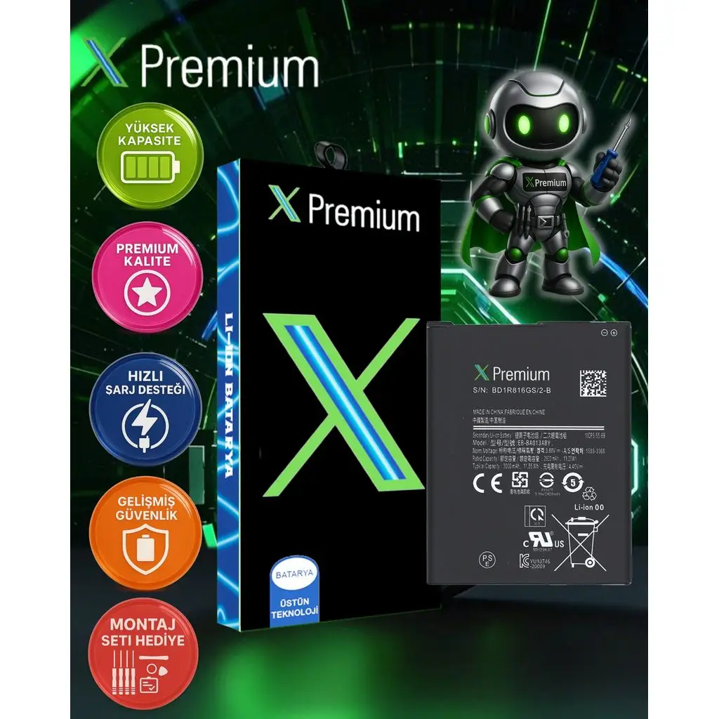 Xpremium Samsung A01 Core SM-A013 Batarya Pil Süper Yüksek Kalite 3000 mAh
