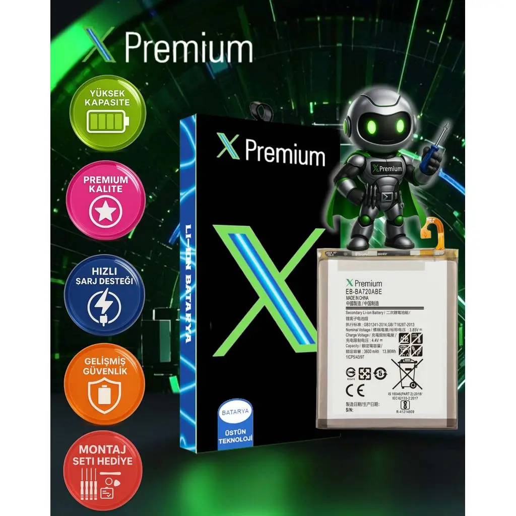 Xpremium Samsung A10 SM-A105 Batarya Pil Süper Yüksek Kalite 3300 mAh