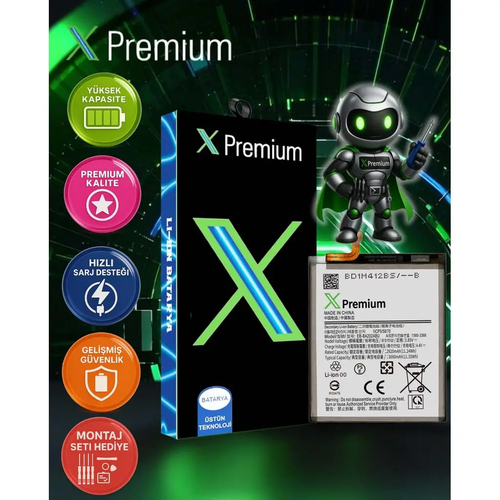 ​​​Xpremium Samsung A10e SM-A102 Batarya Pil Süper Yüksek Kalite 3000 mAh