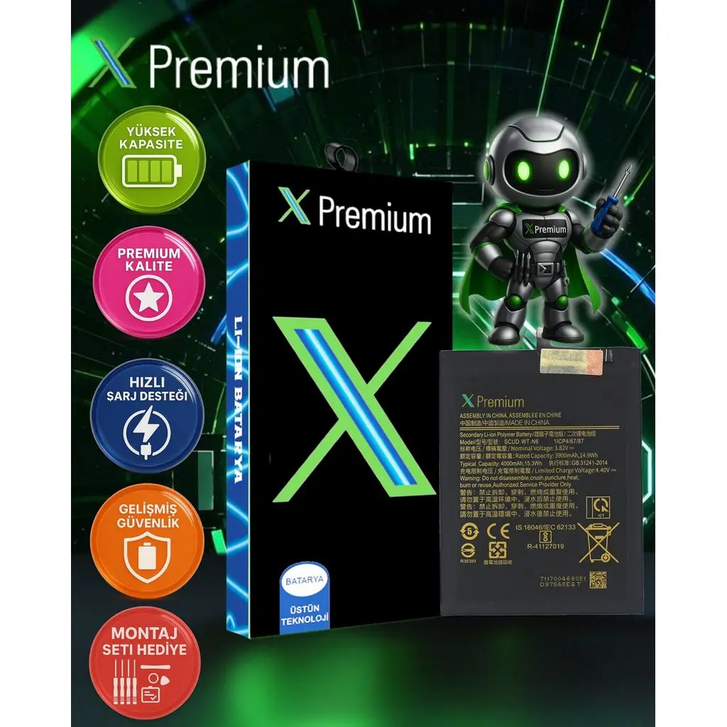​​​Xpremium Samsung A10s SM-A107 Batarya Pil Süper Yüksek Kalite 4000 mAh