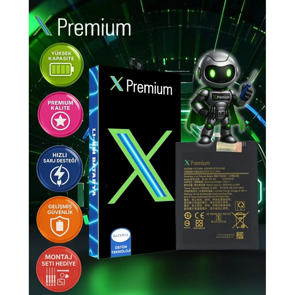 ​​Xpremium Samsung A20s SM-A207 Batarya Pil Süper Yüksek Kalite 4000 mAh