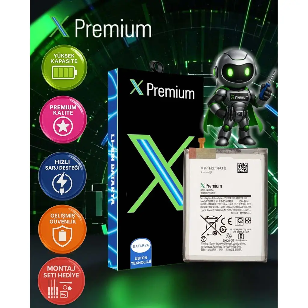 Xpremium Samsung A24 4G SM-A245 Batarya Pil Süper Yüksek Kalite 5000 mAh