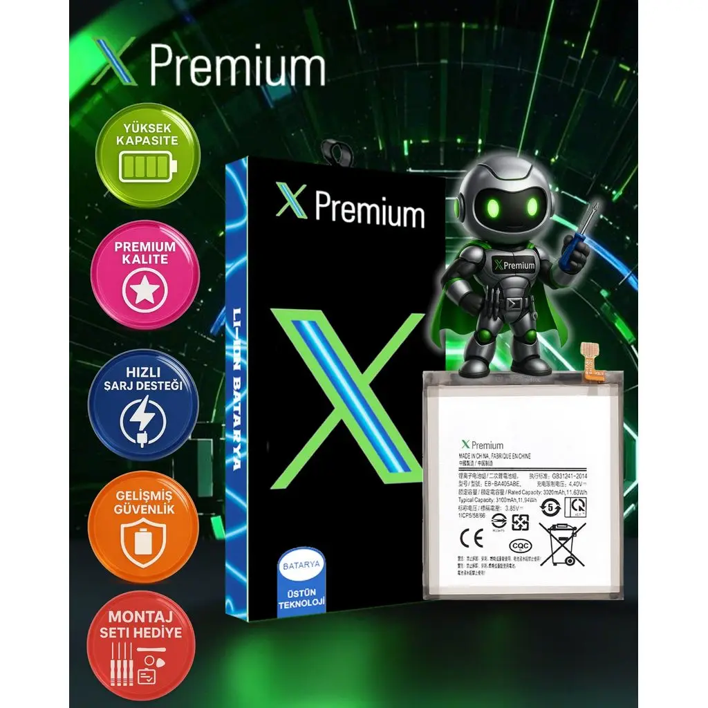 Xpremium Samsung A40 SM-A405 Batarya Pil Süper Yüksek Kalite 5000 mAh