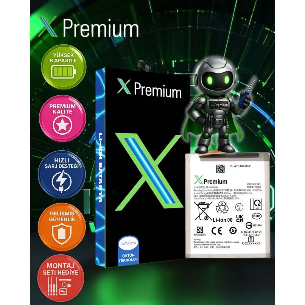 ​​Xpremium Samsung A54 (A546) Batarya Pil Süper Yüksek Kalite 5000 mAh