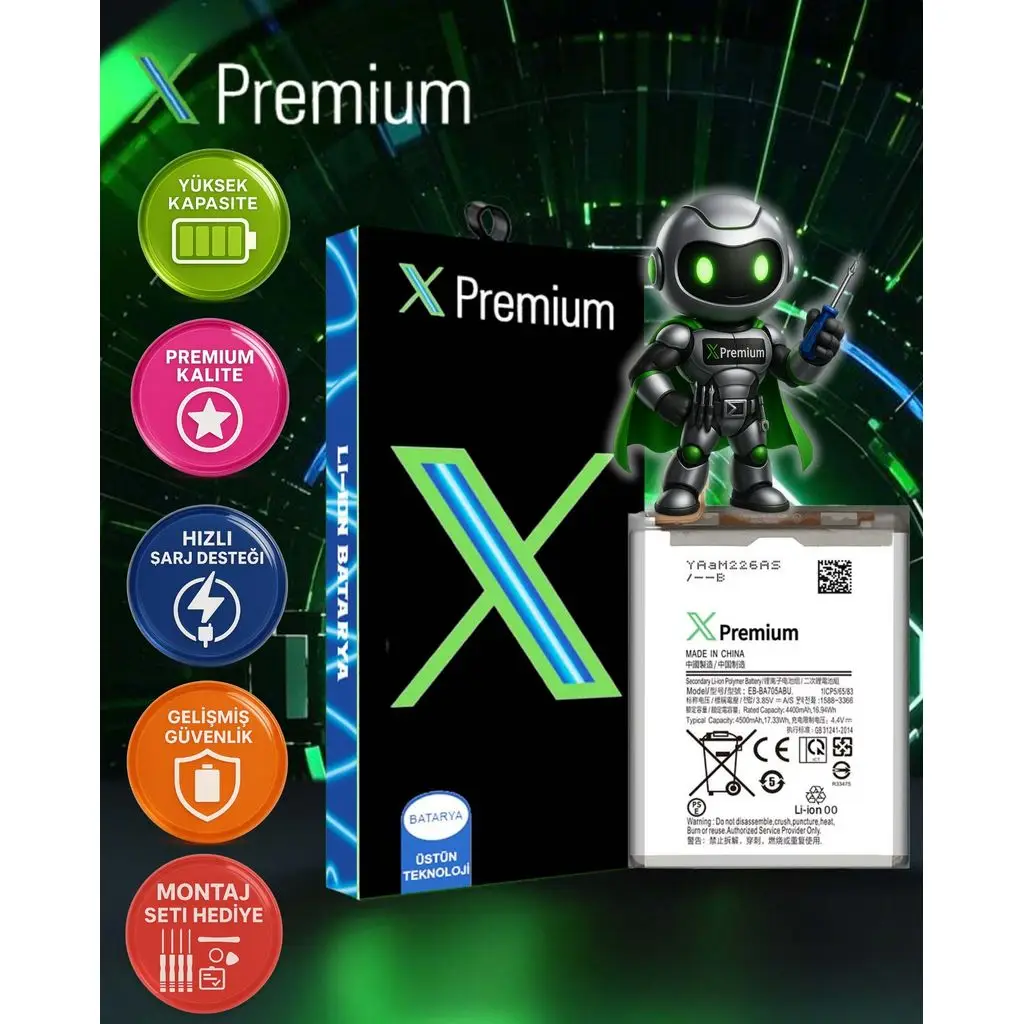 Xpremium Samsung A70 (A705) Batarya Pil Süper Yüksek Kalite 4500 mAh