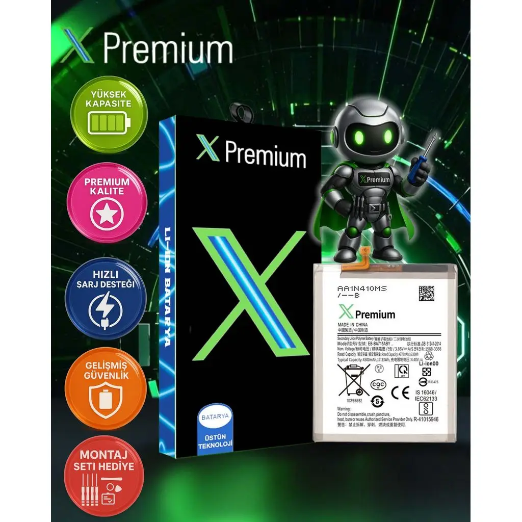 ​Xpremium Samsung A71 (A715) Batarya Pil Süper Yüksek Kalite 4500 mAh