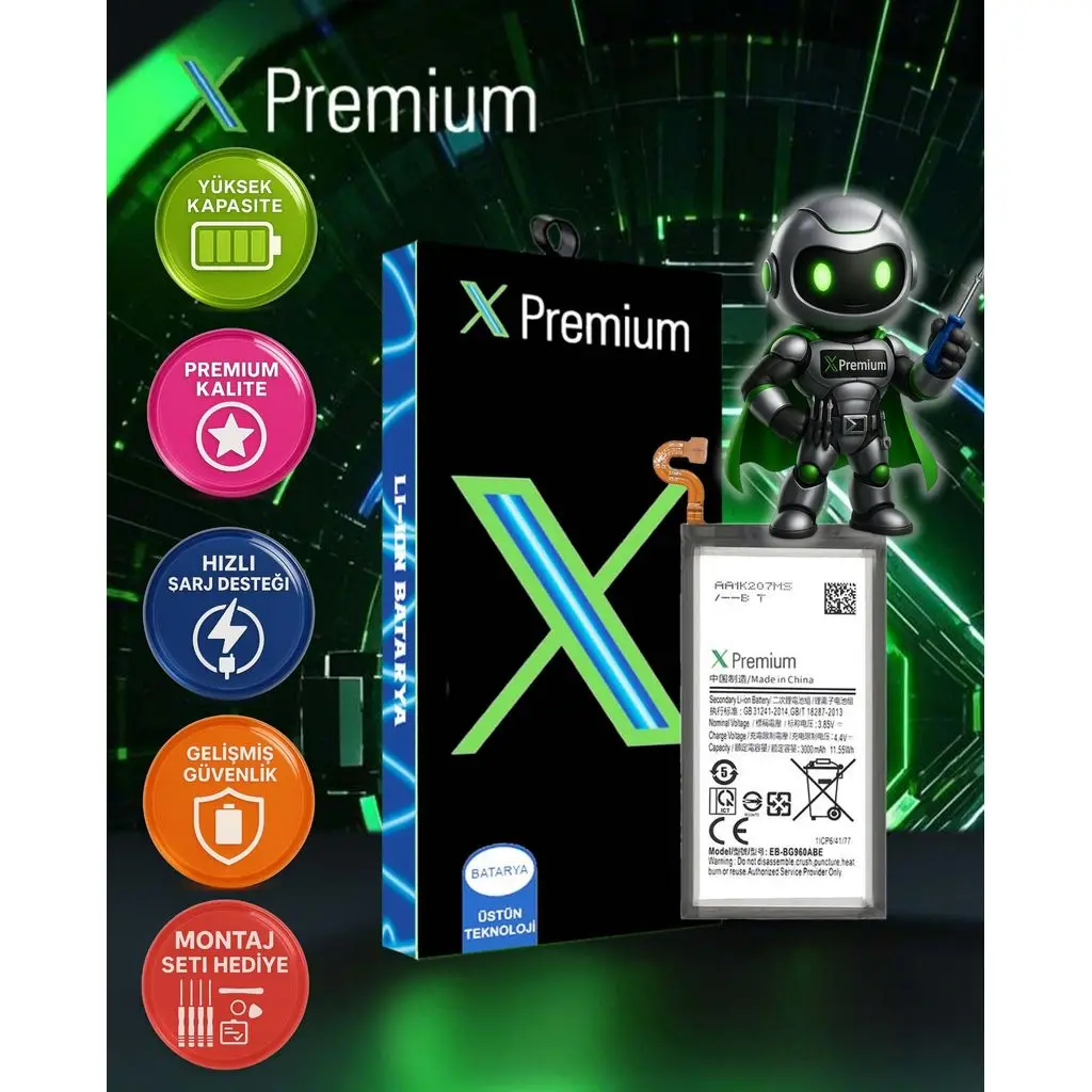 Xpremium Samsung S10 SM-G973 Batarya Pil Süper Yüksek Kalite 3400 mAh