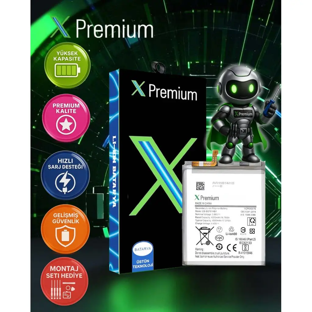 Xpremium Samsung S20 FE SM-G780 Batarya Pil Süper Yüksek Kalite 4000 mAh