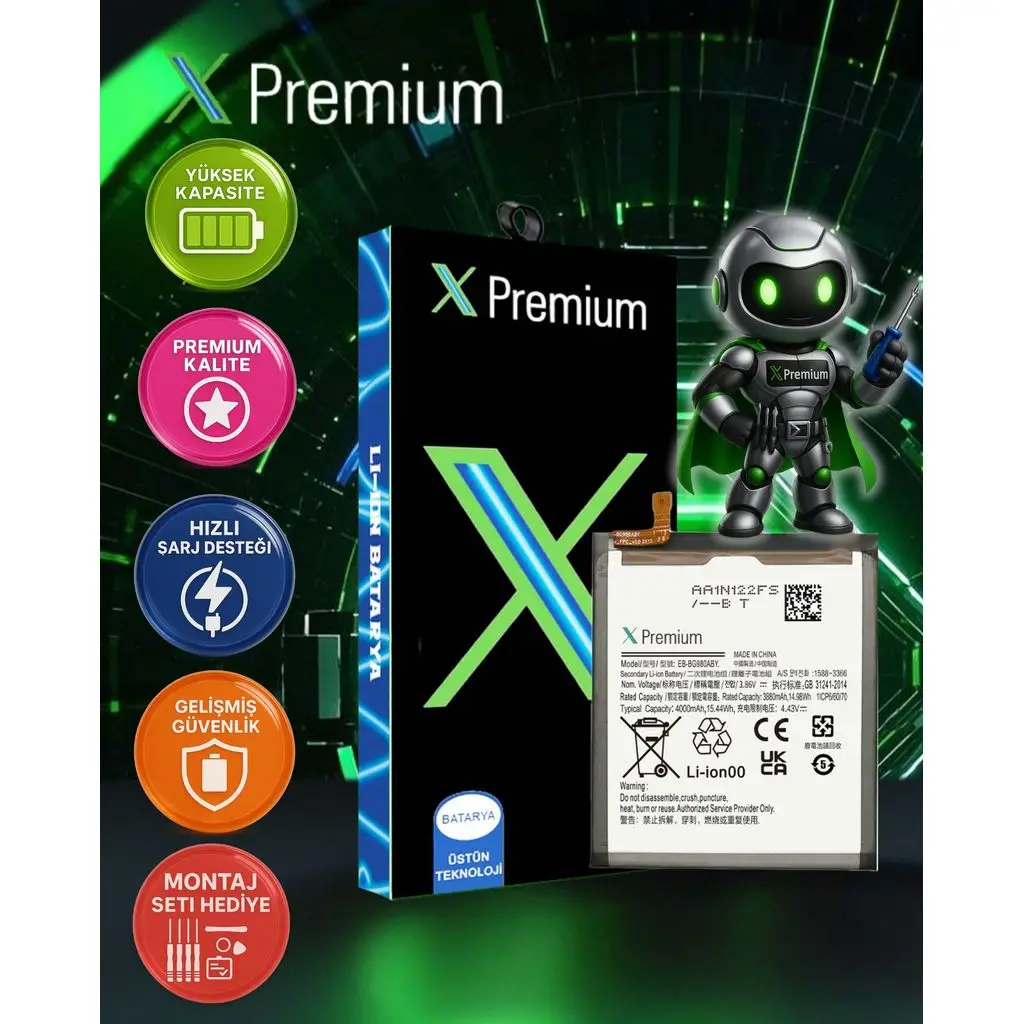 Xpremium Samsung S20 SM-G980 Batarya Pil Süper Yüksek Kalite 4000 mAh