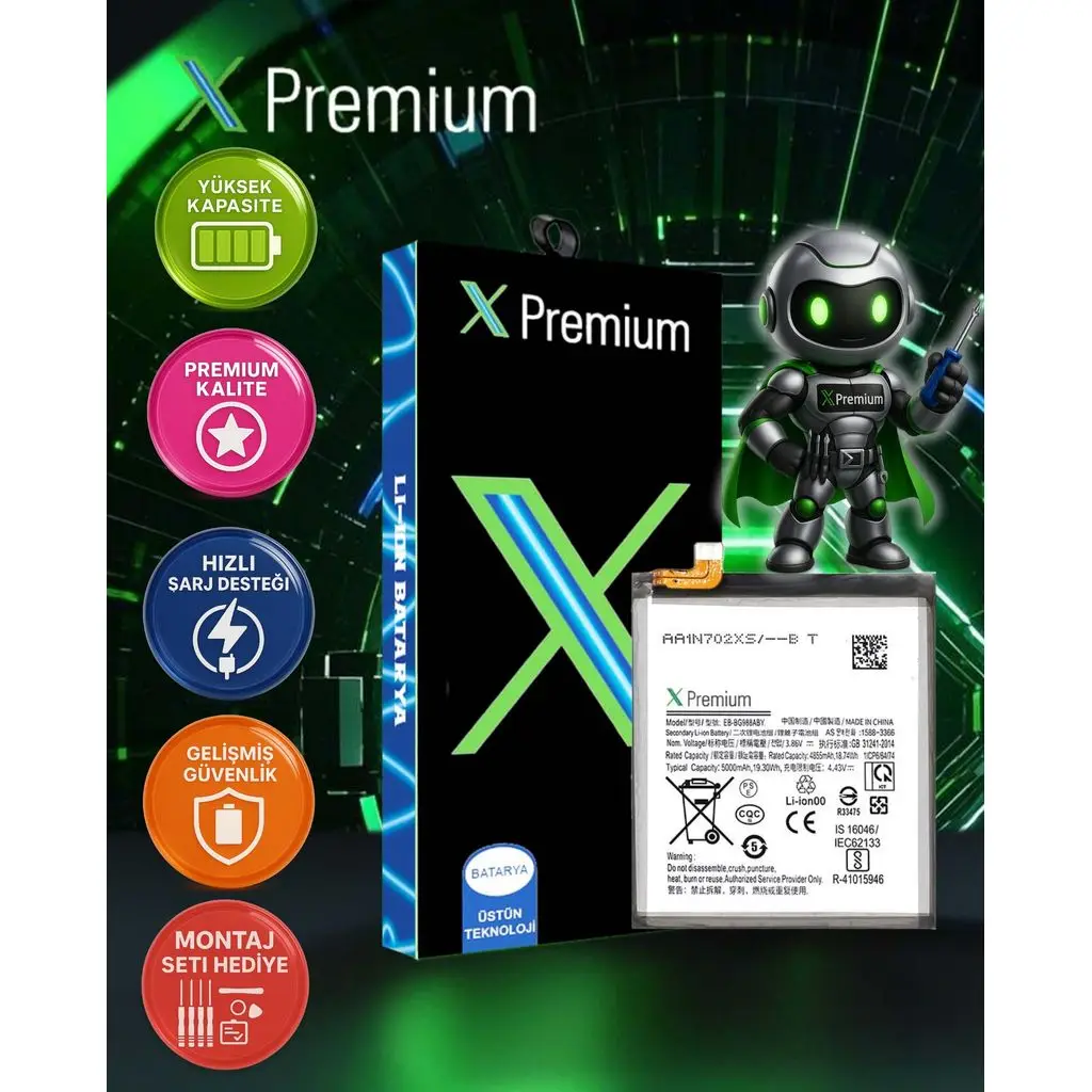 Xpremium Samsung S20 Ultra SM-G998 Batarya Pil Süper Yüksek Kalite 4500 mAh