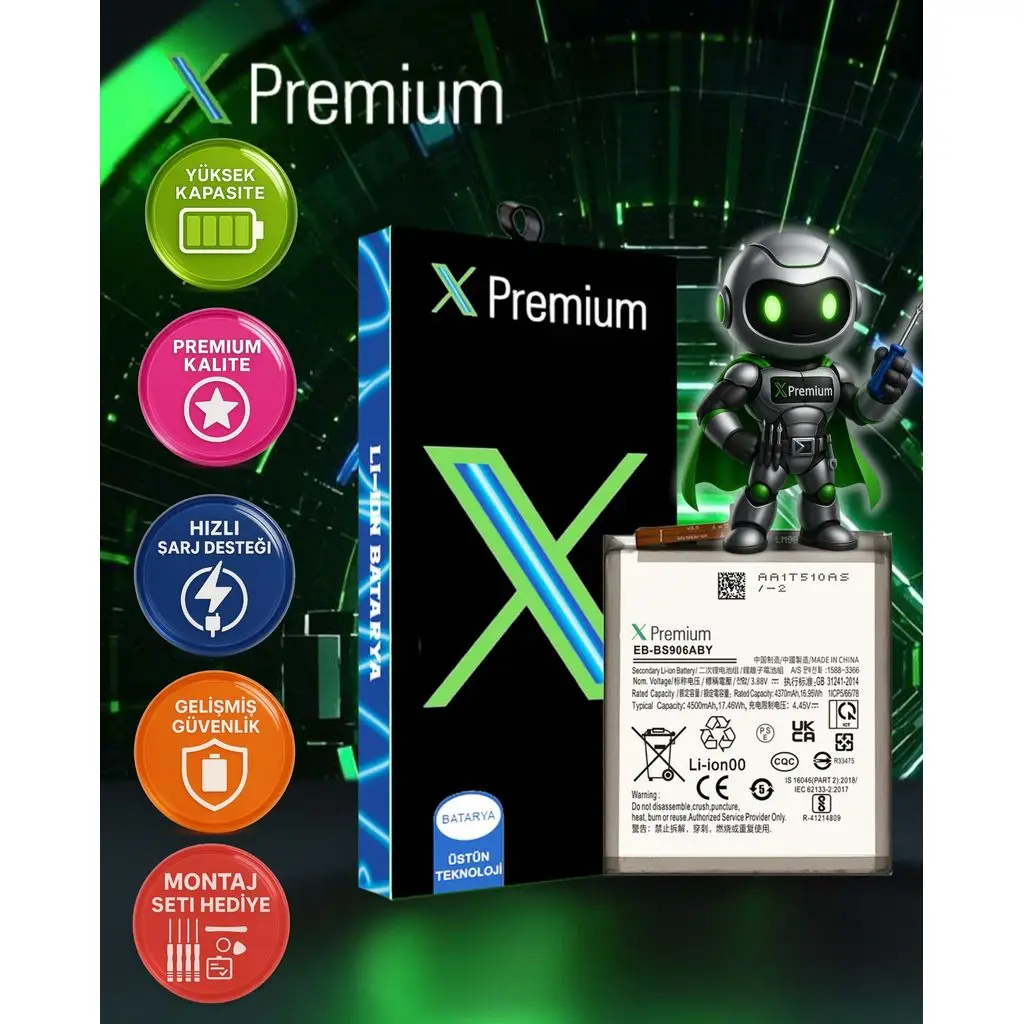 ​Xpremium Samsung S22 Plus SM-S906 Batarya Pil Süper Yüksek Kalite 4500 mAh