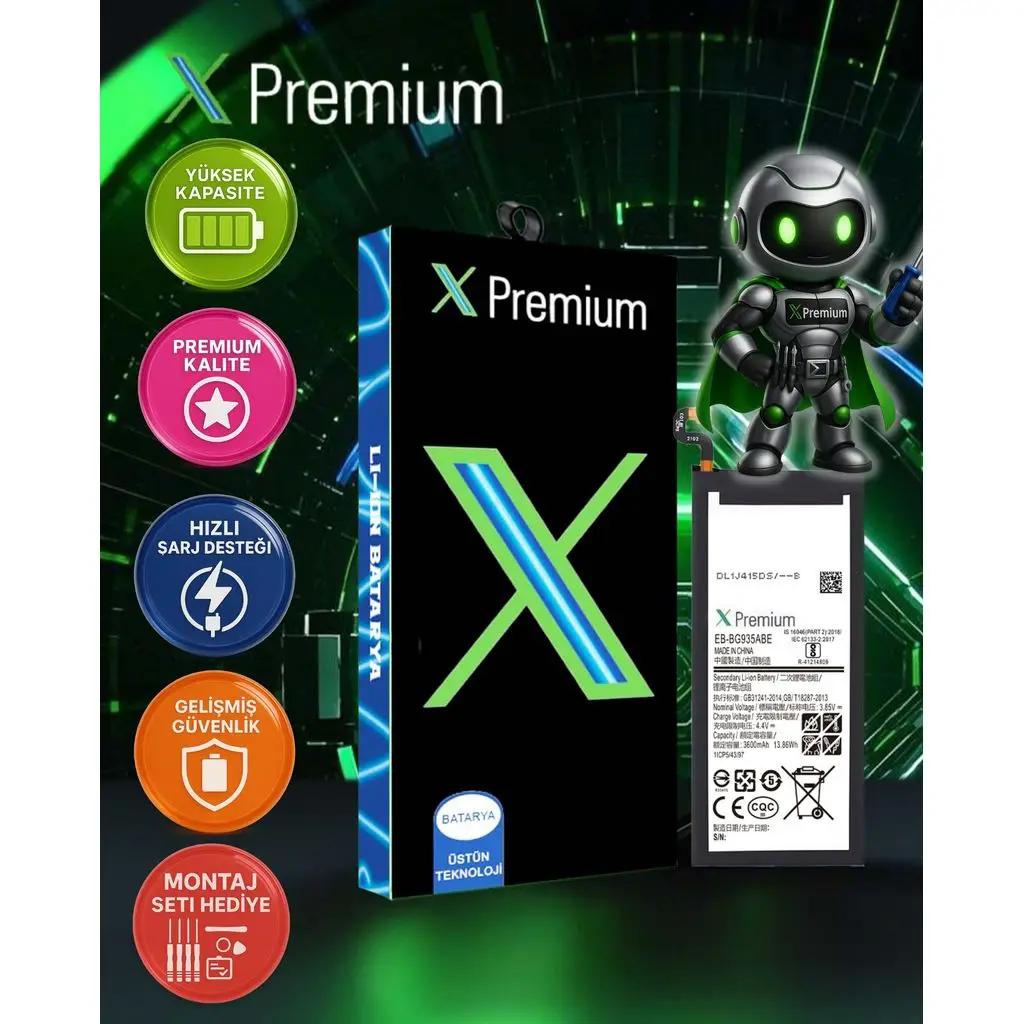 Xpremium Samsung S8 Plus SM-G955 Batarya Pil Süper Yüksek Kalite 3500 mAh