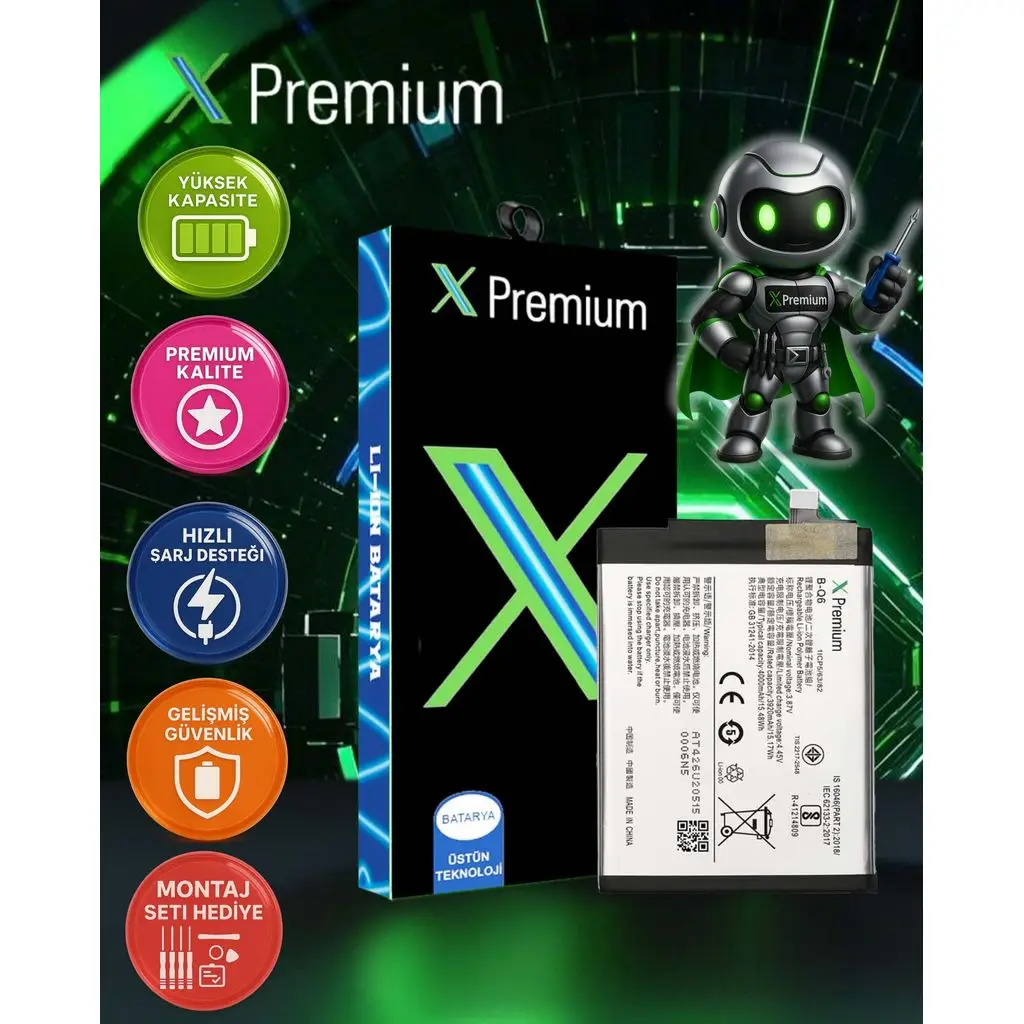 ​Xpremium Vivo V21e Batarya Pil – Süper Yüksek Kalite 4000 mAh | B-Q6