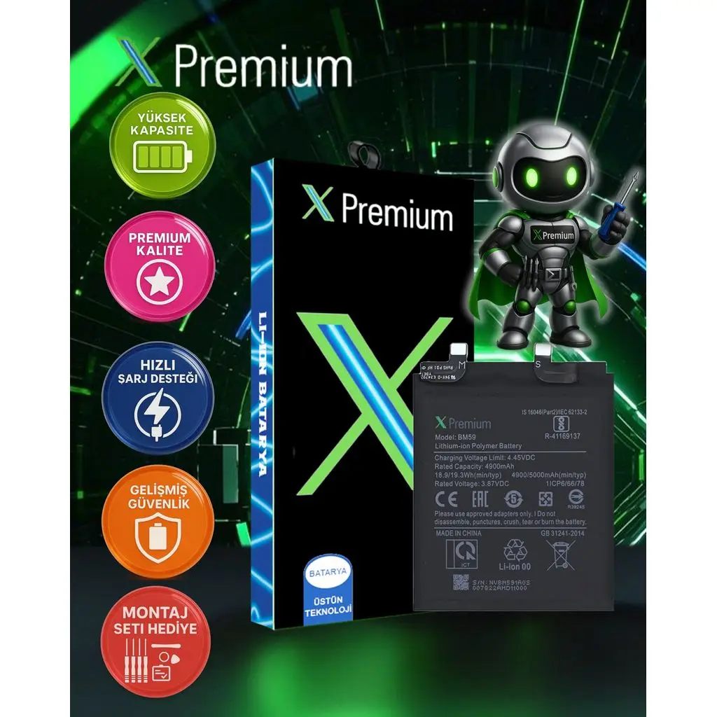 Xpremium Xiaomi Mi 11T BM59 Batarya Pil Süper Yüksek Kalite 5000 mAh Xpremium