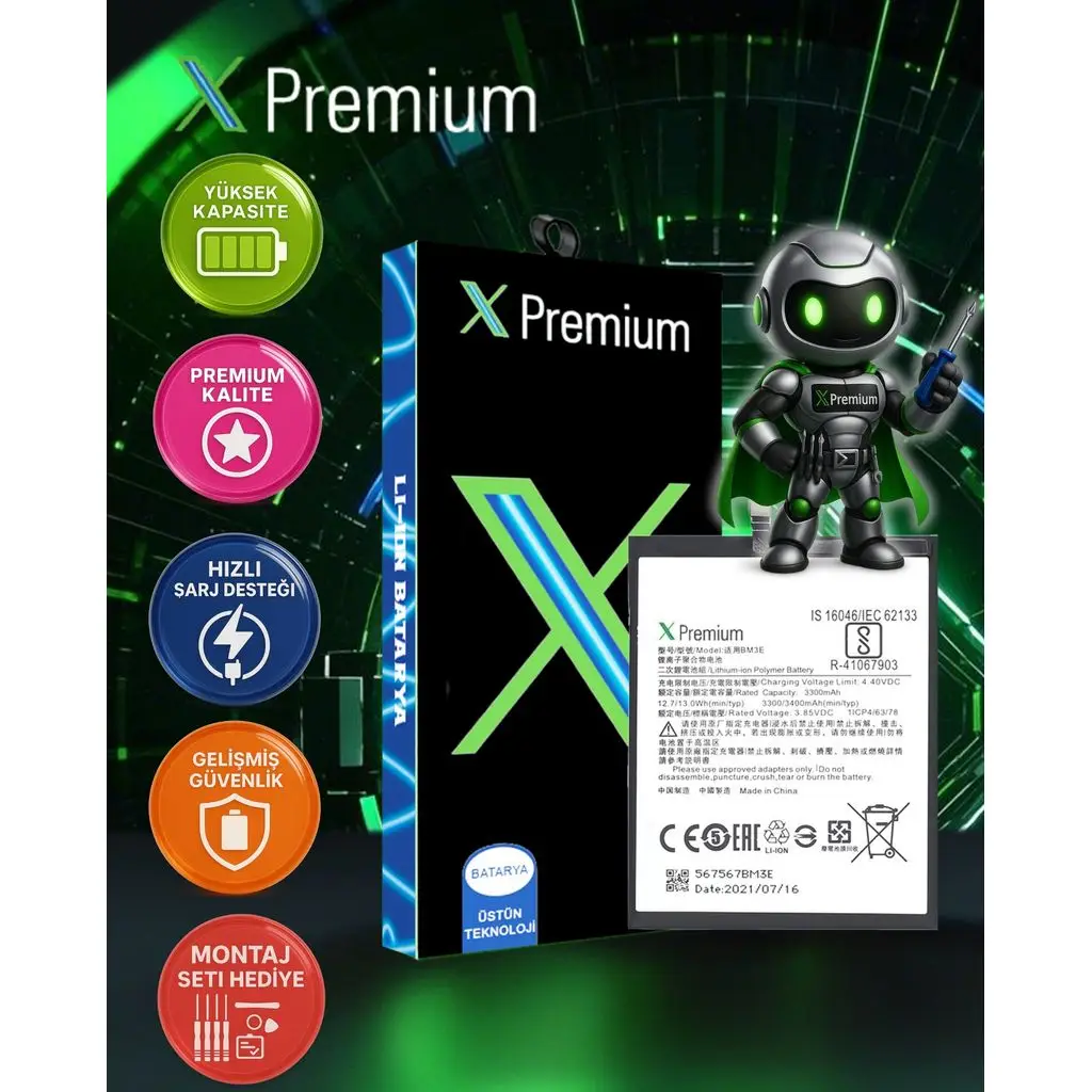 Xpremium Xiaomi Mi 9T / Redmi K20 BP41 Batarya Pil – Süper Yüksek Kalite 4000 mAh